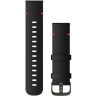 Ремешок GARMIN QUICK RELEASE BAND 22MM BLACK LEATHER/SLATE 10591
